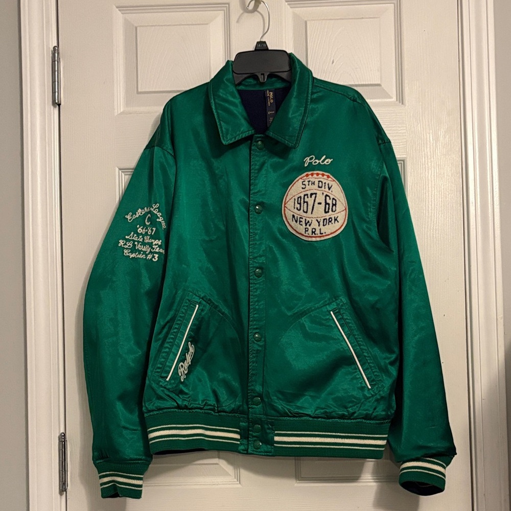Ralph Lauren Navy Jacket with Bulldog and Embroidery - Picture 3 of 7